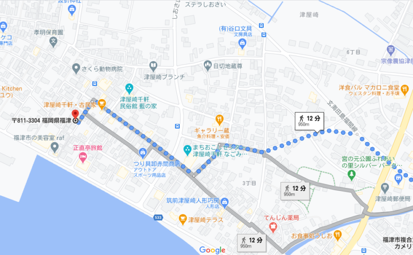津屋崎近所マップ