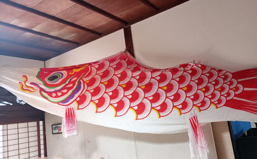 藍の家で「五月人形展」