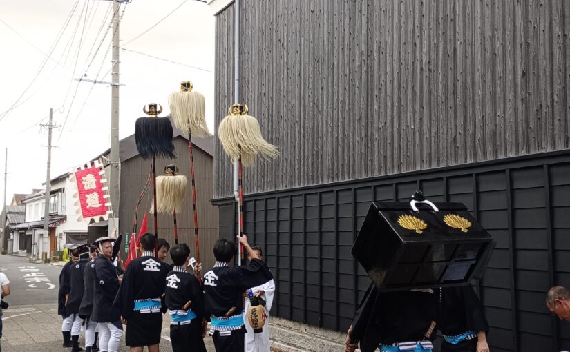 今年も在自（あらじ）の金毘羅さんから、秋祭りシーズンスタート。